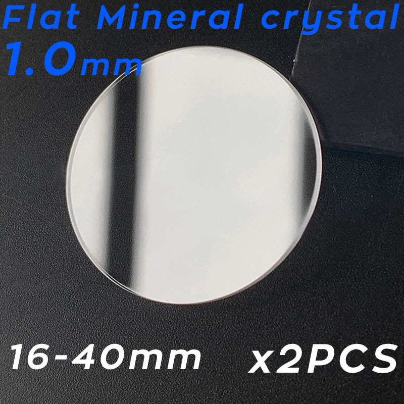 Watch Crystal Replacement - Nouveau 2 pièces épaisseur 1mm plat