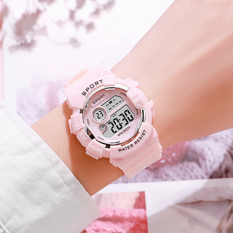Smartwatch Watches For Kid Boy With Alarm - Mode enfants montres lumineux étanche sport