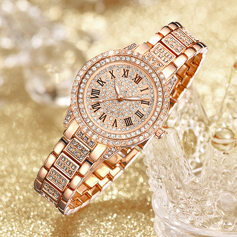 Minimalist Thin Watch - Femmes de luxe cristal exquis Montre-bracelet