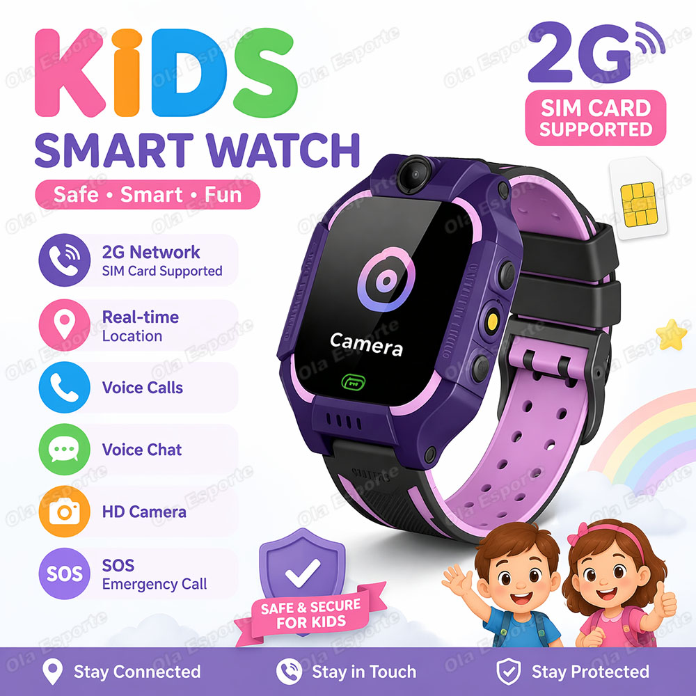 Smartwatch Watches For Kid Boy With Alarm - Montre connectée pour enfants avec carte