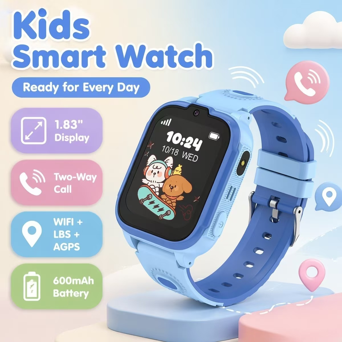 Kids Watches Not Smartwatch - Montre connectée pour enfants DH28, écran