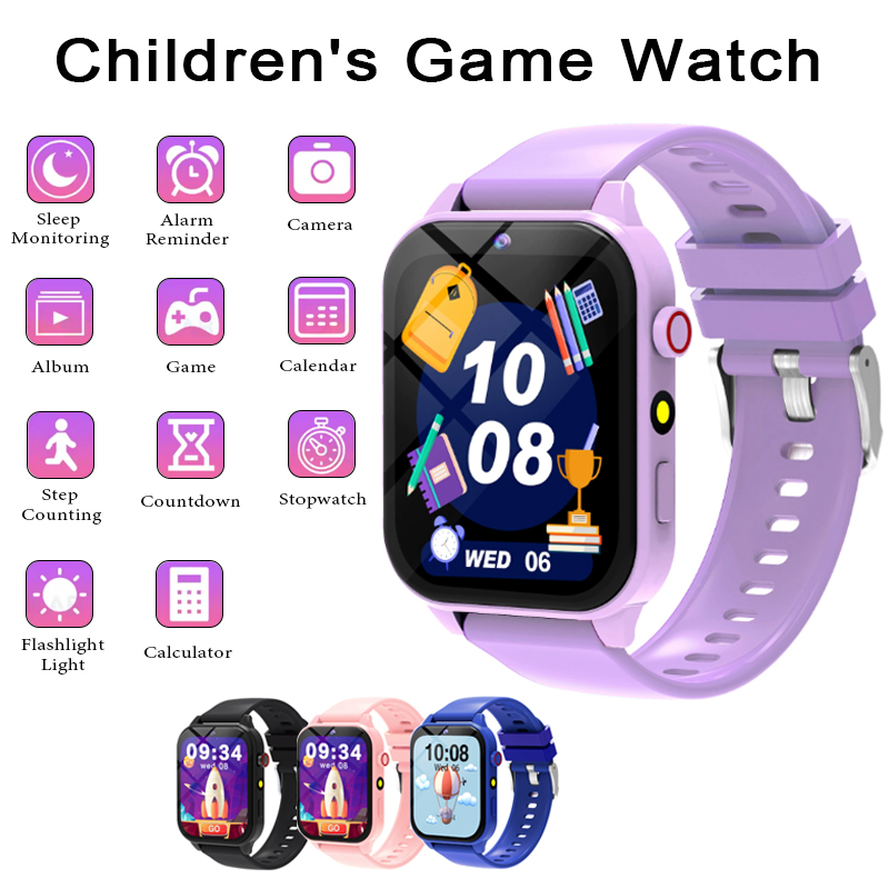 Smartwatch Watches For Kid Boy With Alarm - Montre connectée de jeux pour enfants,