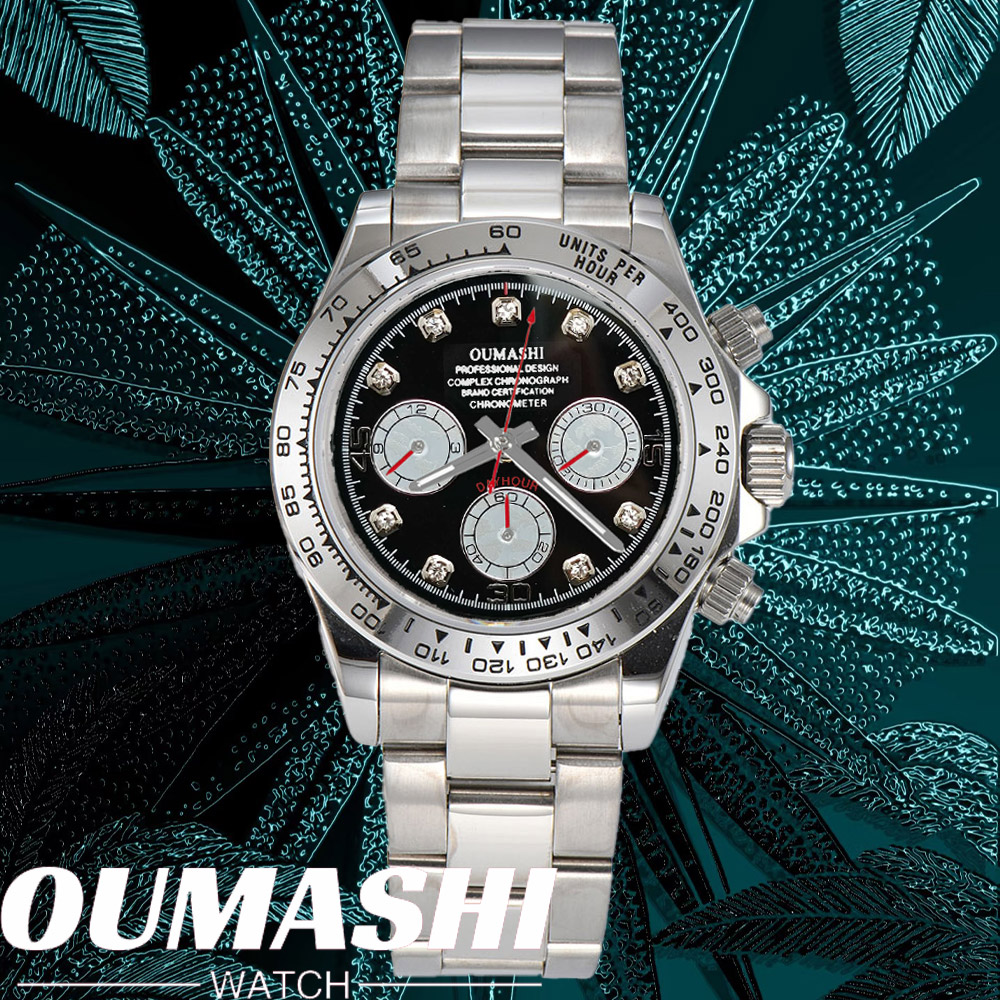 Watch Bezel Insert - Montre de luxe VK63 pour hommes,
