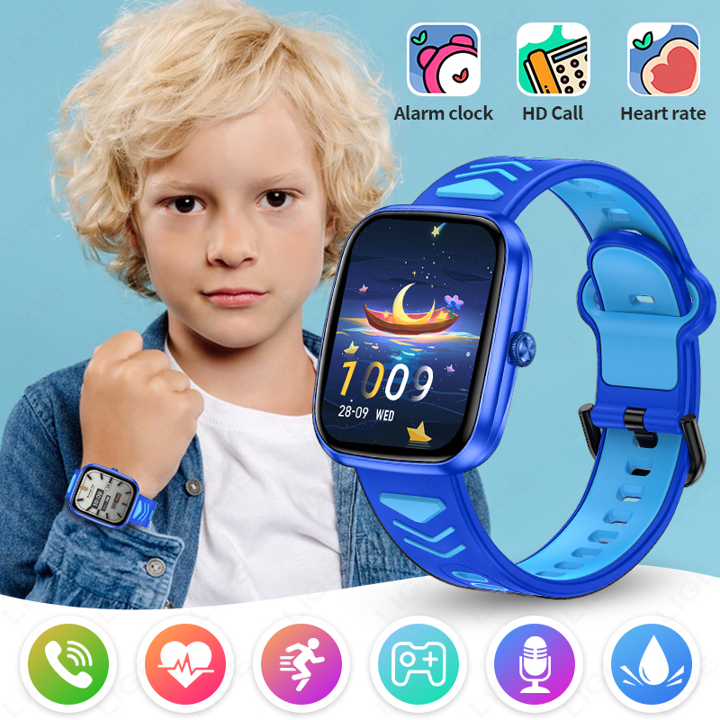 Smartwatch Watches For Kid Boy With Alarm - Montre connectée pour enfants LIGE 2026,