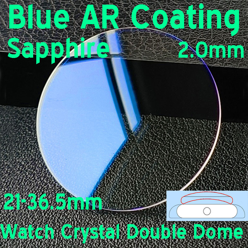 Watch Crystal Replacement - Verre de montre en saphir bleu