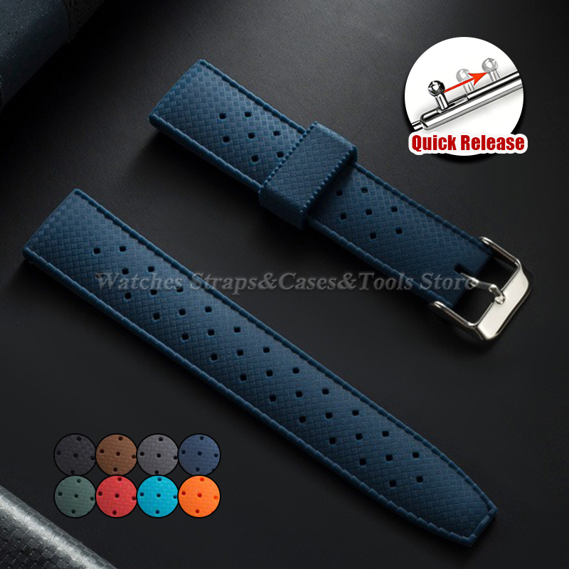 Smartwatch Premium Watches For Women - Bracelet de montre en caoutchouc tropical