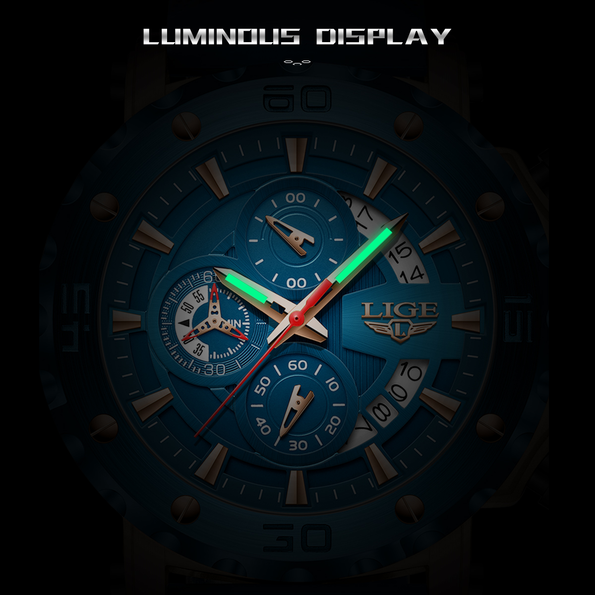 Montre LIGE pour homme, calend - Smartwatch Digital Watches For Men avis et prix