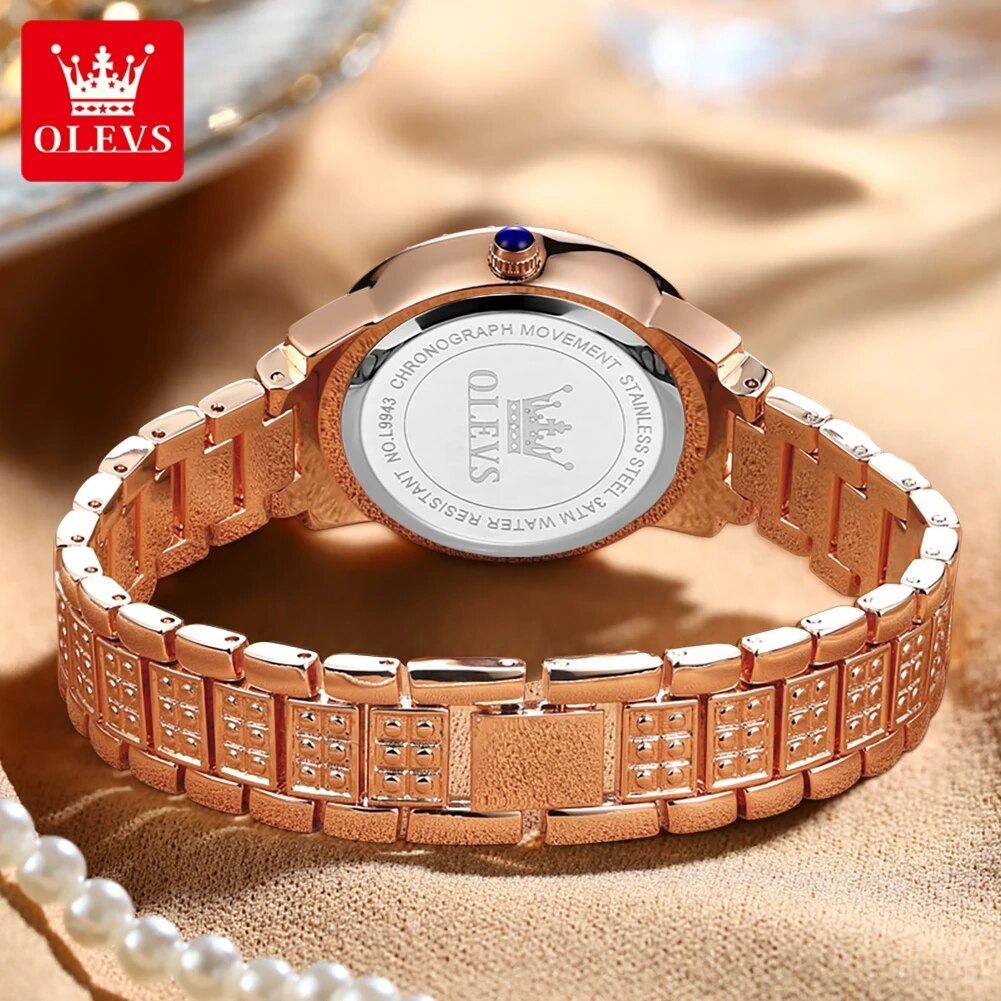 OLEVS 9943 luxe tout diamant m - Minimalist Thin Watch avis et prix