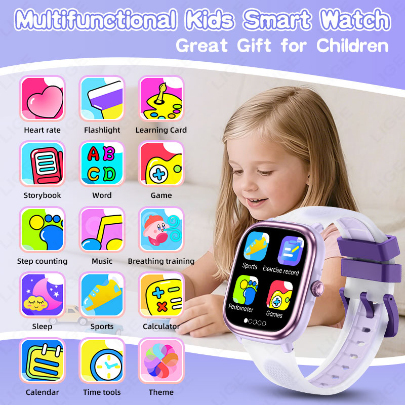 Montre connectée éducative pou - Smartwatch Watches For Kid Boy With Alarm avis et prix