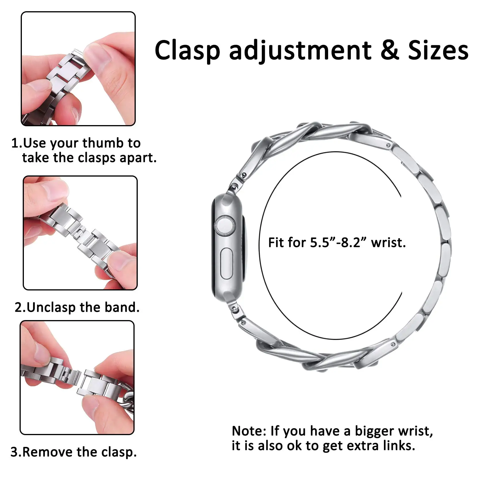 Bracelet de montre en métal de - Smartwatch Premium Watches For Women avis et prix