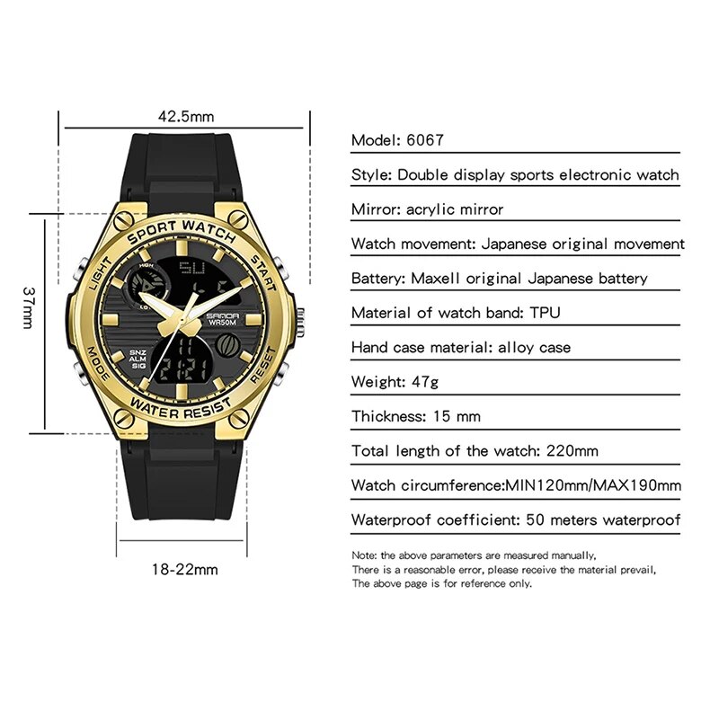 SANDA marque G Style LED montr - Minimalist Thin Watch avis et prix