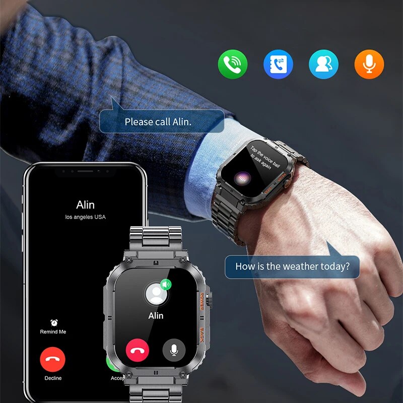 LIGE-Montre intelligente de fi - Smartwatch Digital Watches For Men avis et prix
