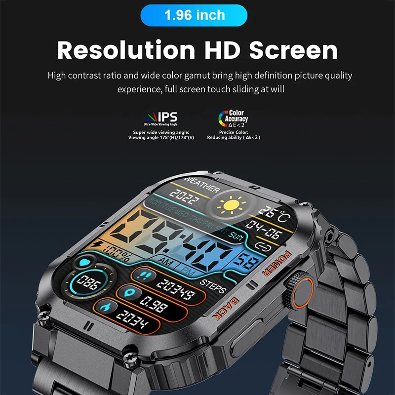 LIGE-Montre intelligente de fi - Smartwatch Digital Watches For Men avis et prix
