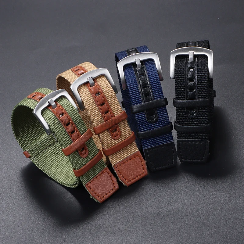 20mm 22mm toile Nylon Patch Br - Watches Rolex Smartwatch avis et prix