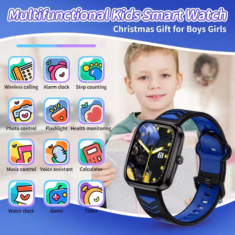 Enfants garçons filles présent - Smartwatch Watches For Kid Boy With Alarm avis et prix