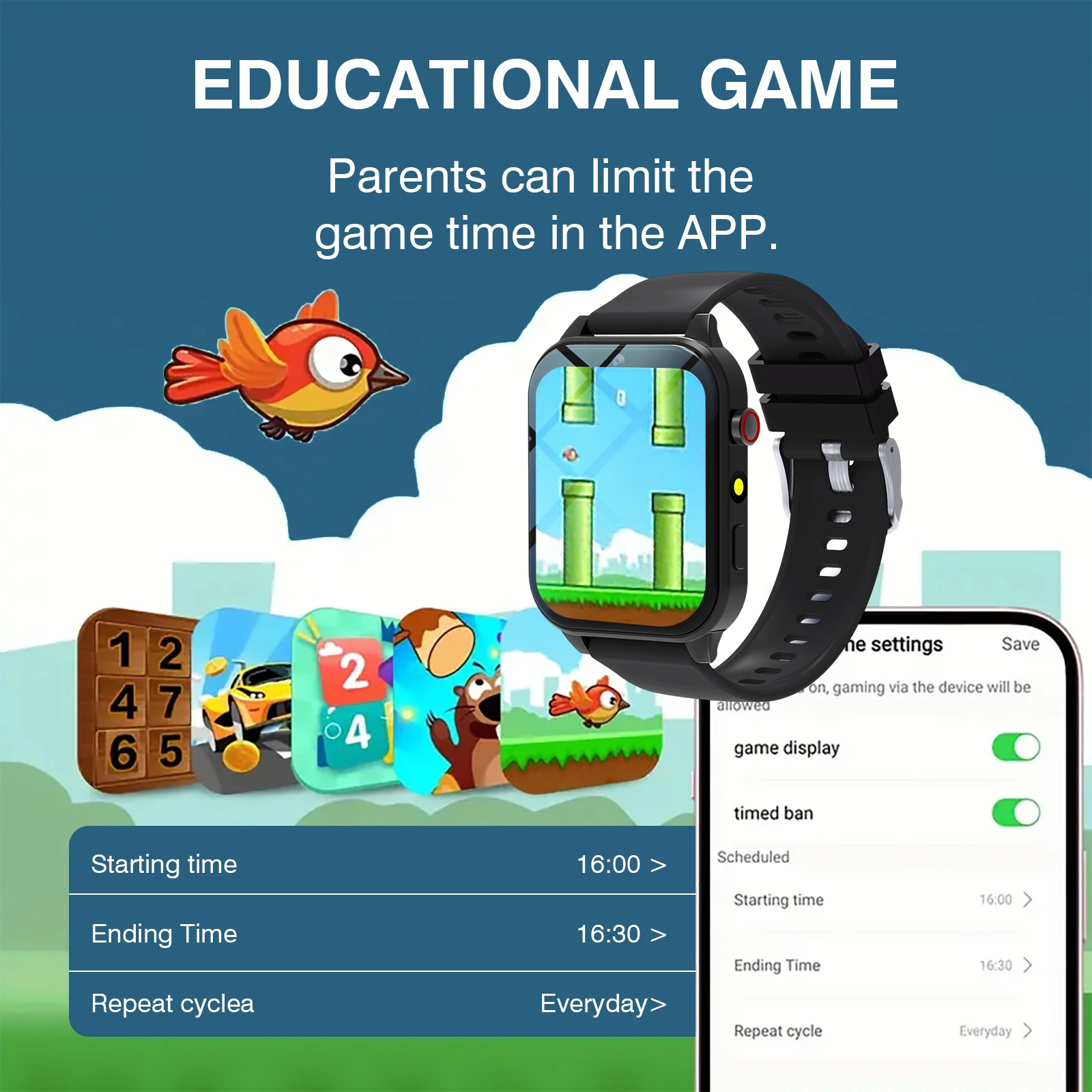 Montre connectée pour enfants, - Smartwatch Watches Gift For Boys avis et prix