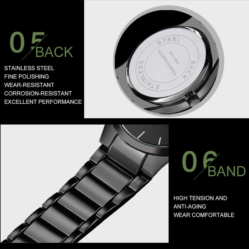 Mode pour hommes montre Style  - Minimalist Thin Watch avis et prix