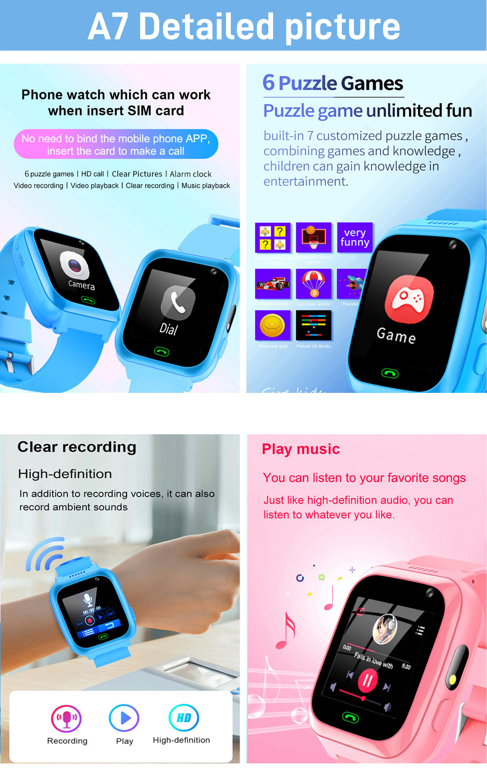 2G 4G enfants montre intellige - Smartwatch Watches Gift For Boys avis et prix