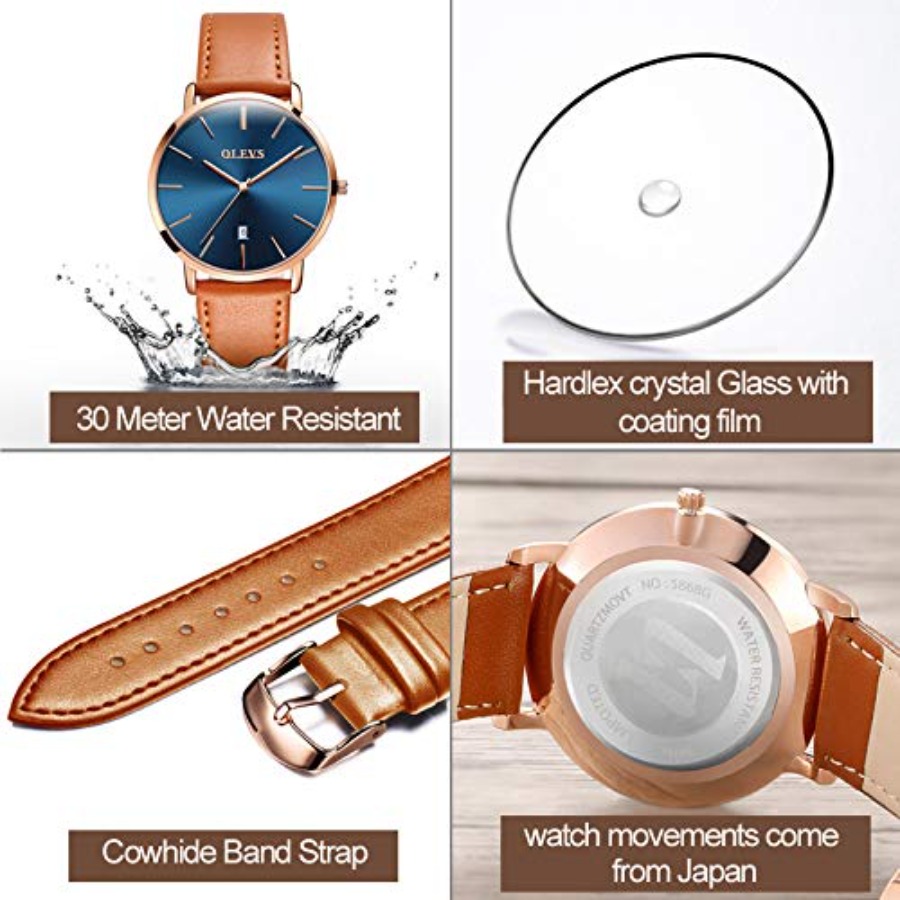 Montres en cuir pour hommes OL - Smartwatch Digital Watches For Men avis et prix
