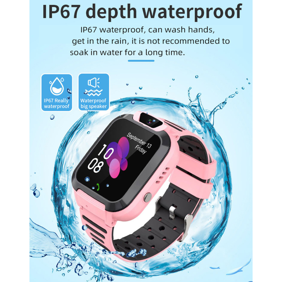 Montre intelligente étanche po - Smartwatch Watches For Kid Boy With Alarm avis et prix